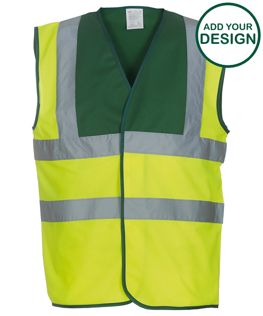 Hi-vis 2-band-and-braces waistcoat (HVW100)
