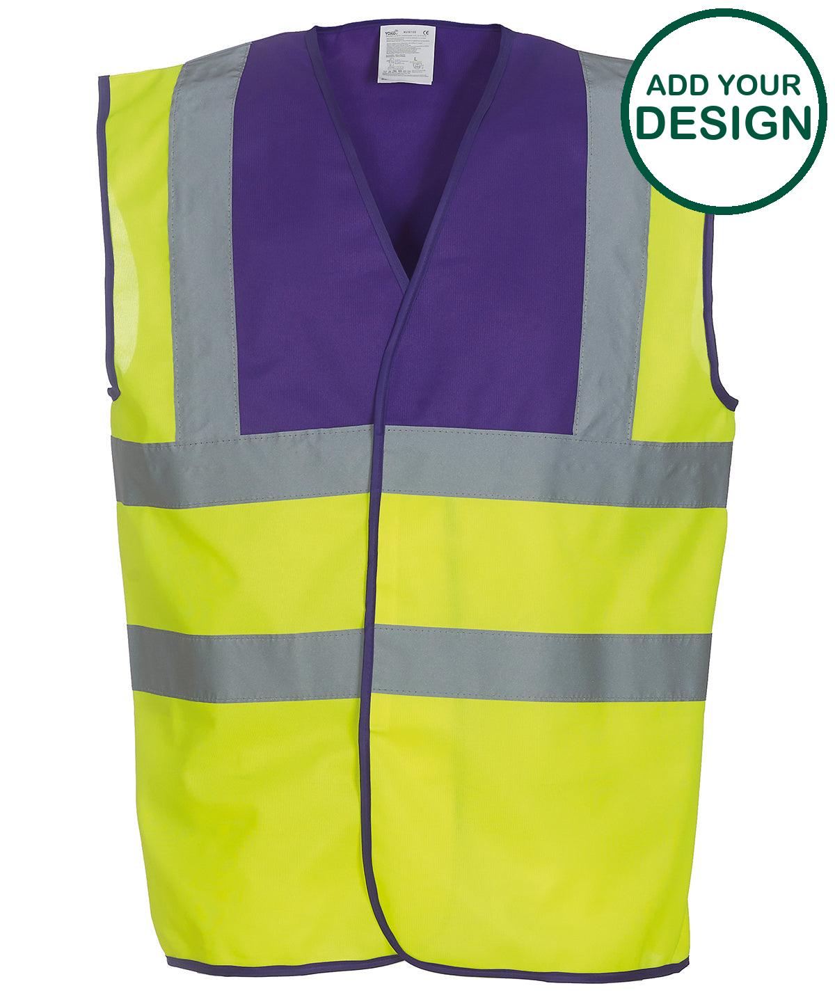 Hi-vis 2-band-and-braces waistcoat (HVW100)