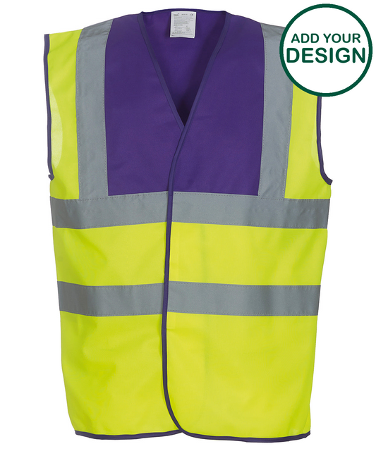Hi-vis 2-band-and-braces waistcoat (HVW100)