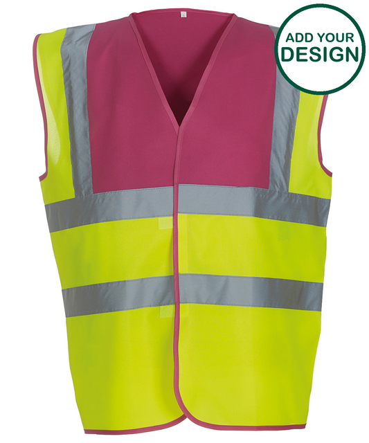 Hi-vis 2-band-and-braces waistcoat (HVW100)
