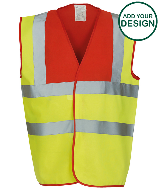 Hi-vis 2-band-and-braces waistcoat (HVW100)