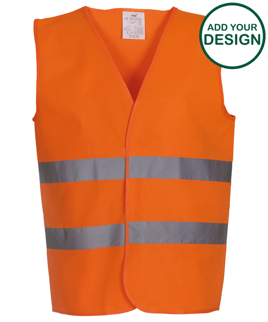 Hi-vis 2-band waistcoat (HVW102)