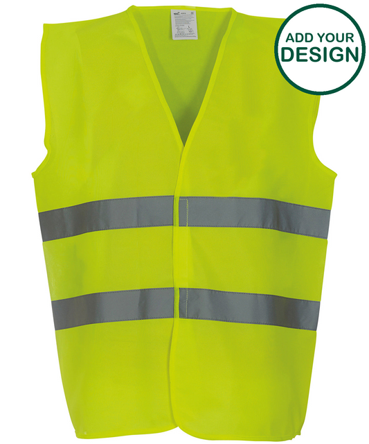 Hi-vis 2-band waistcoat (HVW102)