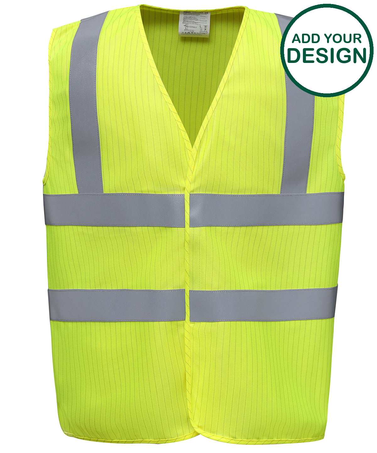 Hi-vis flame-retardant anti-static waistcoat (HVW100ASFR)