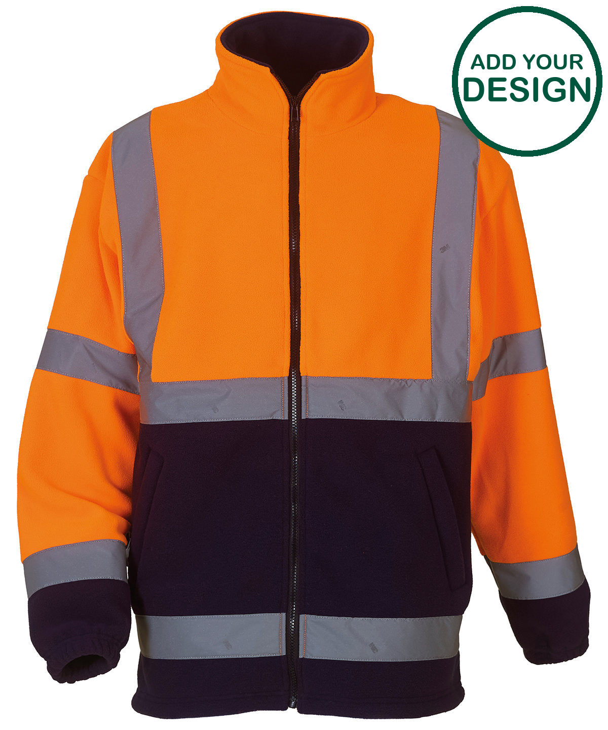 Hi-vis heavyweight fleece jacket (HVK08)