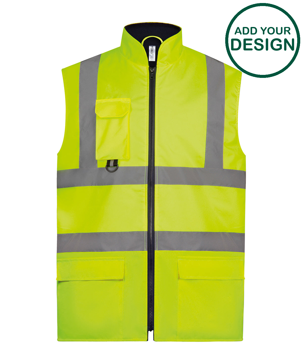 Hi-vis padded bodywarmer (HV005)