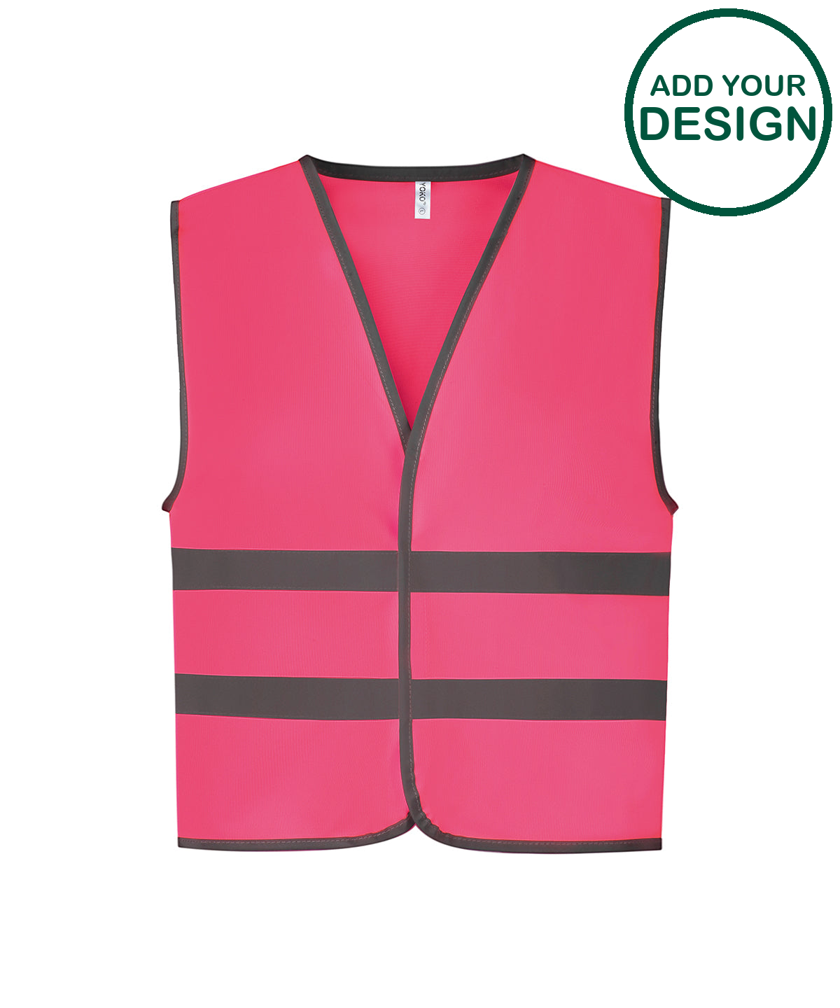 Hi-vis reflective border kids waistcoat (HVW102CH)
