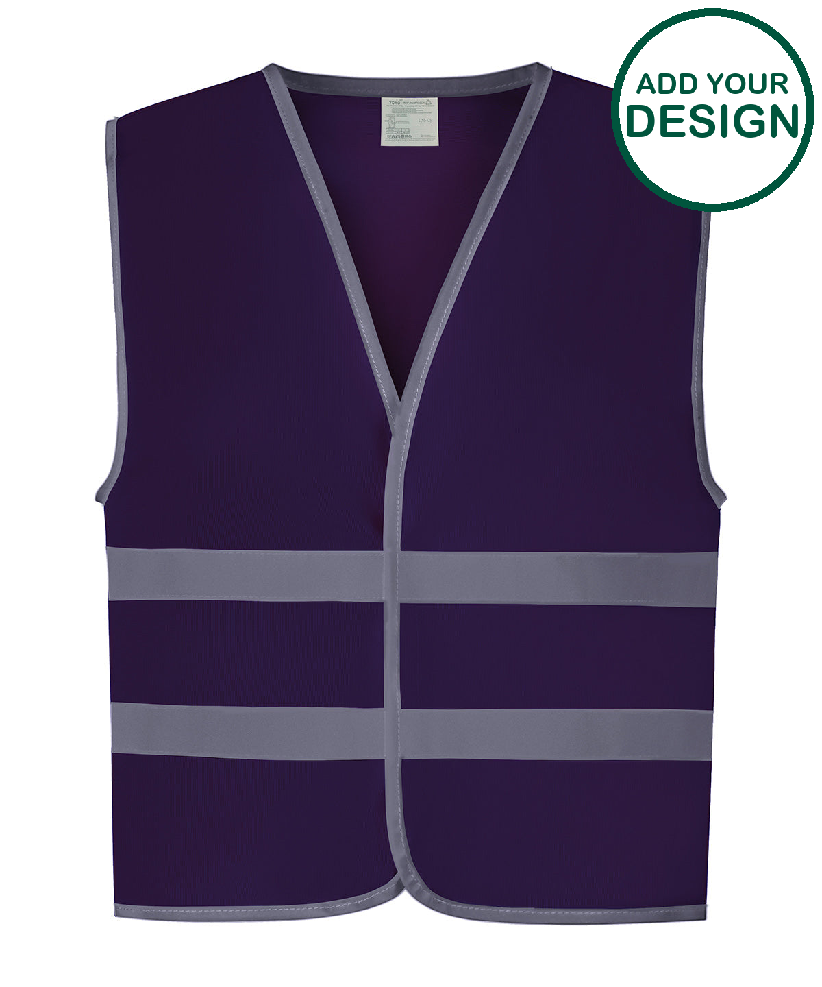 Hi-vis reflective border kids waistcoat (HVW102CH)