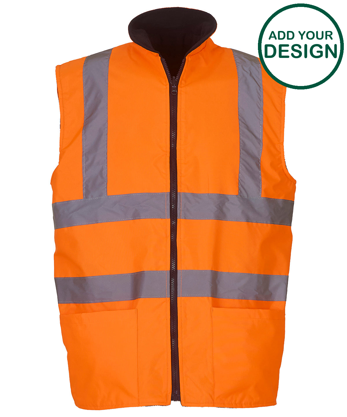 Hi-vis reversible fleece bodywarmer (HV008F)