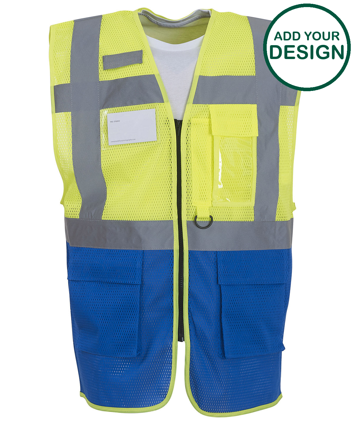 Hi-vis top cool open-mesh executive waistcoat (HVW820)