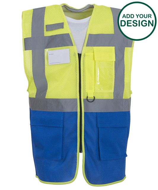 Hi-vis top cool open-mesh executive waistcoat (HVW820)