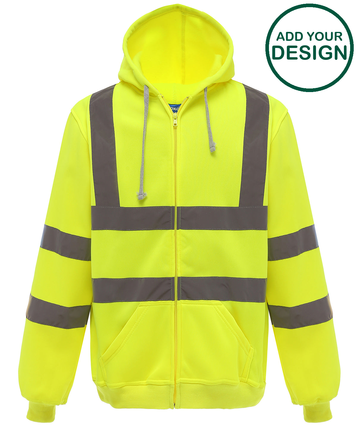 Hi-vis zip hoodie (HVK07)