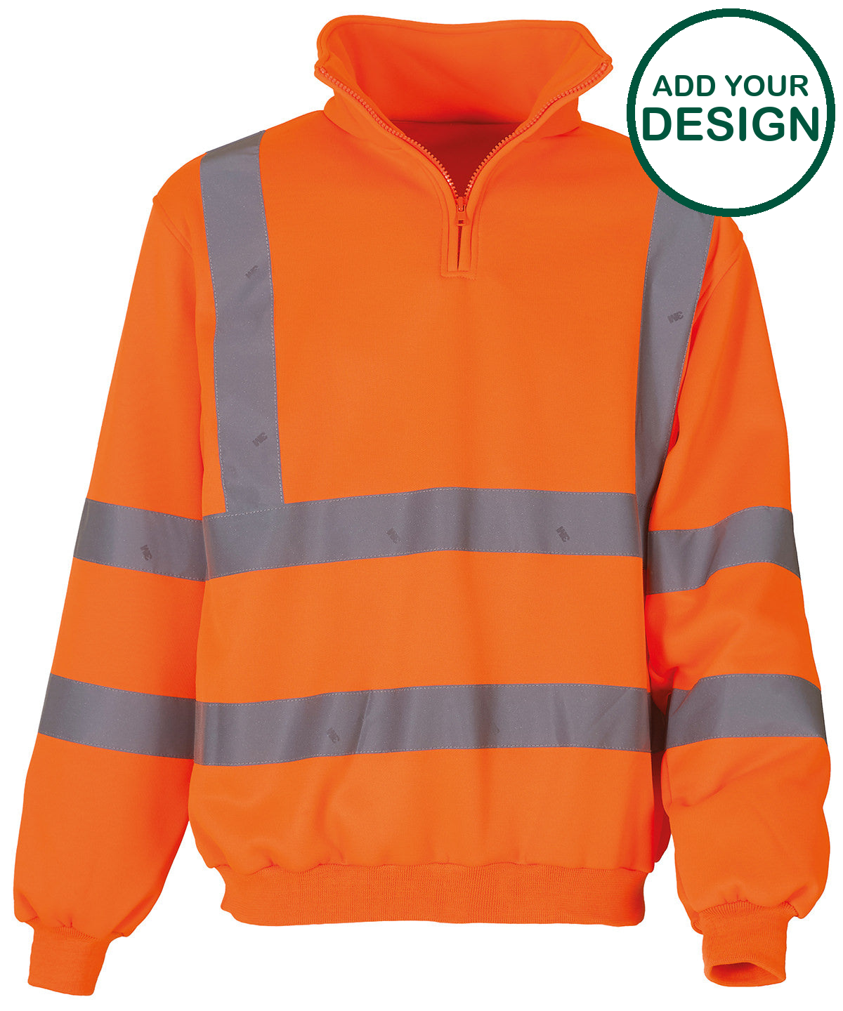Hi-vis ¼ zip sweatshirt (HVK06)
