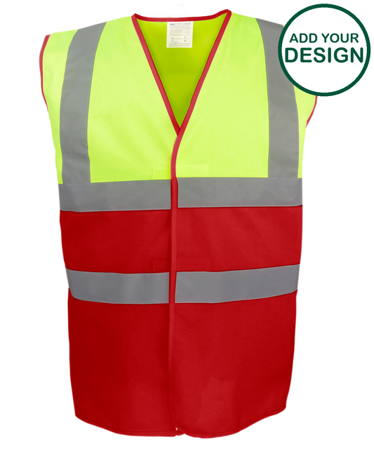 Hi-vis two-tone waistcoat (HVW122)