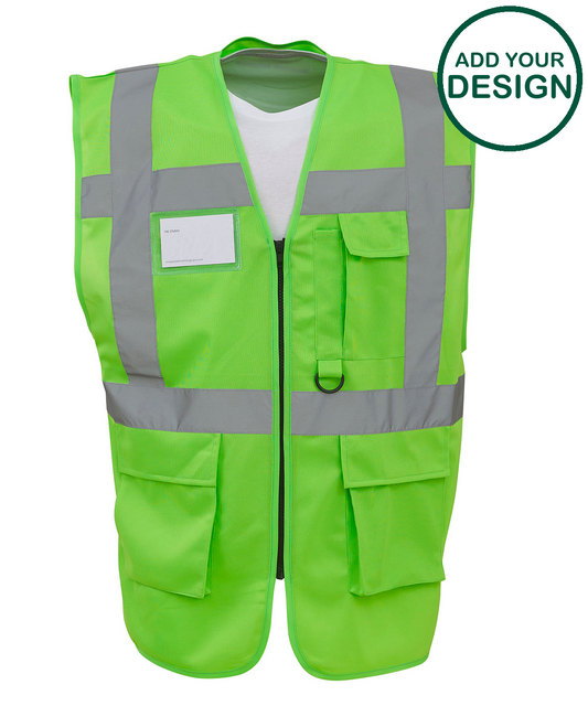 Multifunctional executive hi-vis waistcoat (HVW801)