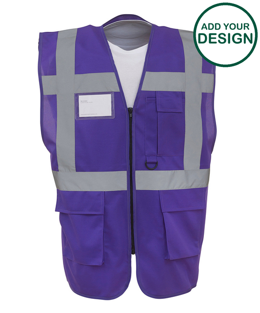 Multifunctional executive hi-vis waistcoat (HVW801)