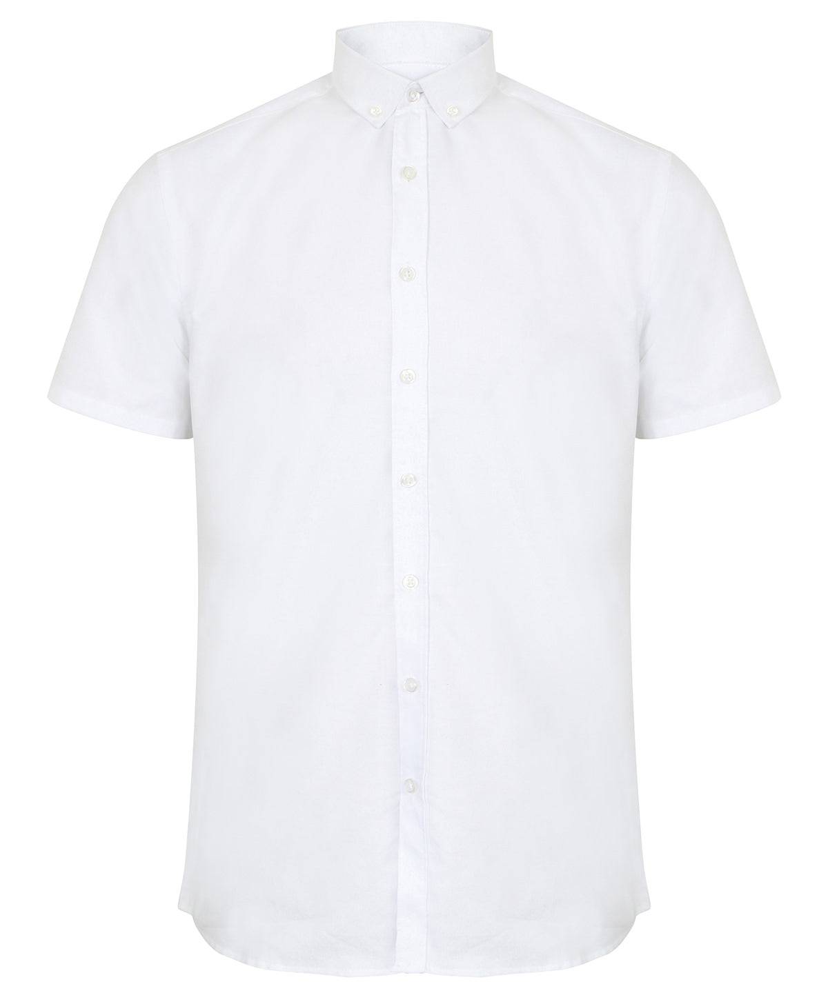Modern short sleeve Oxford shirt