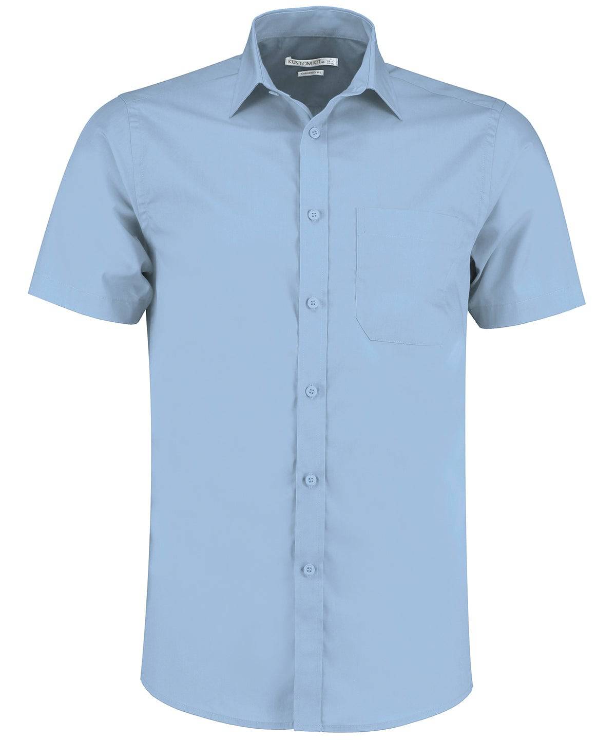 Poplin shirt short-sleeved (tailored fit)