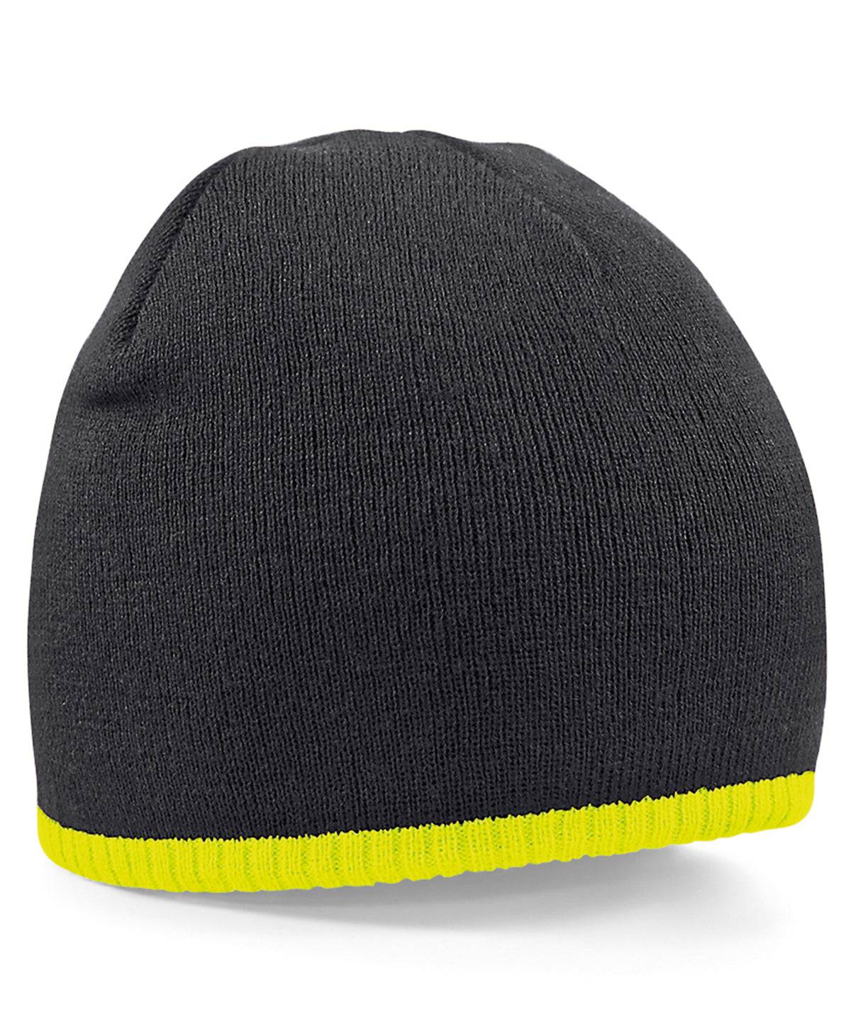 Two-tone pull-on beanie