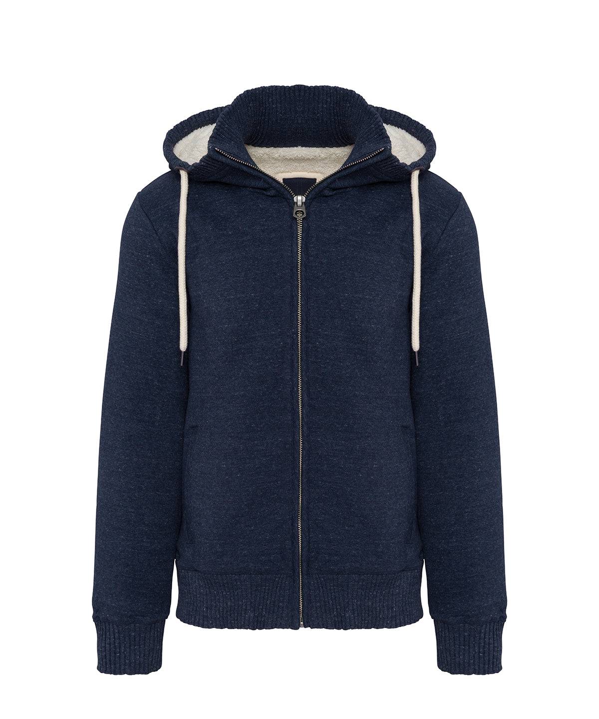 Vintage sherpa-lined fleece jacket