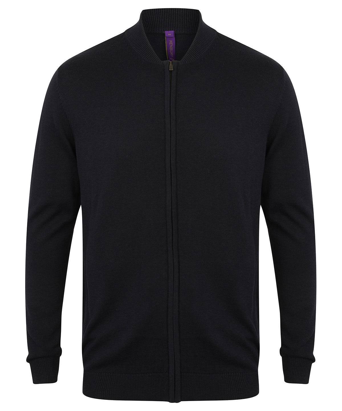 Unisex zip-through cardigan