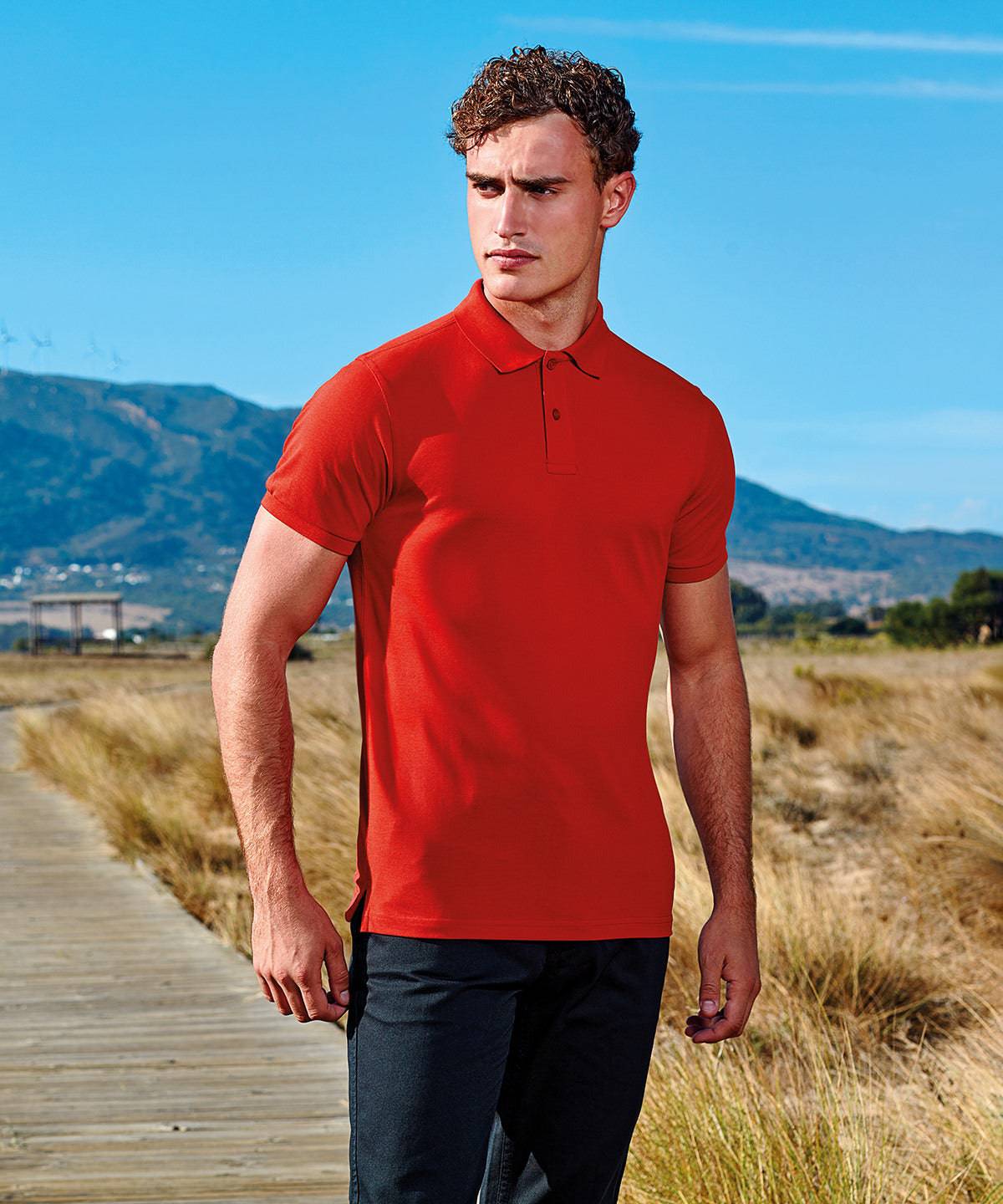 Men’s polycotton blend polo