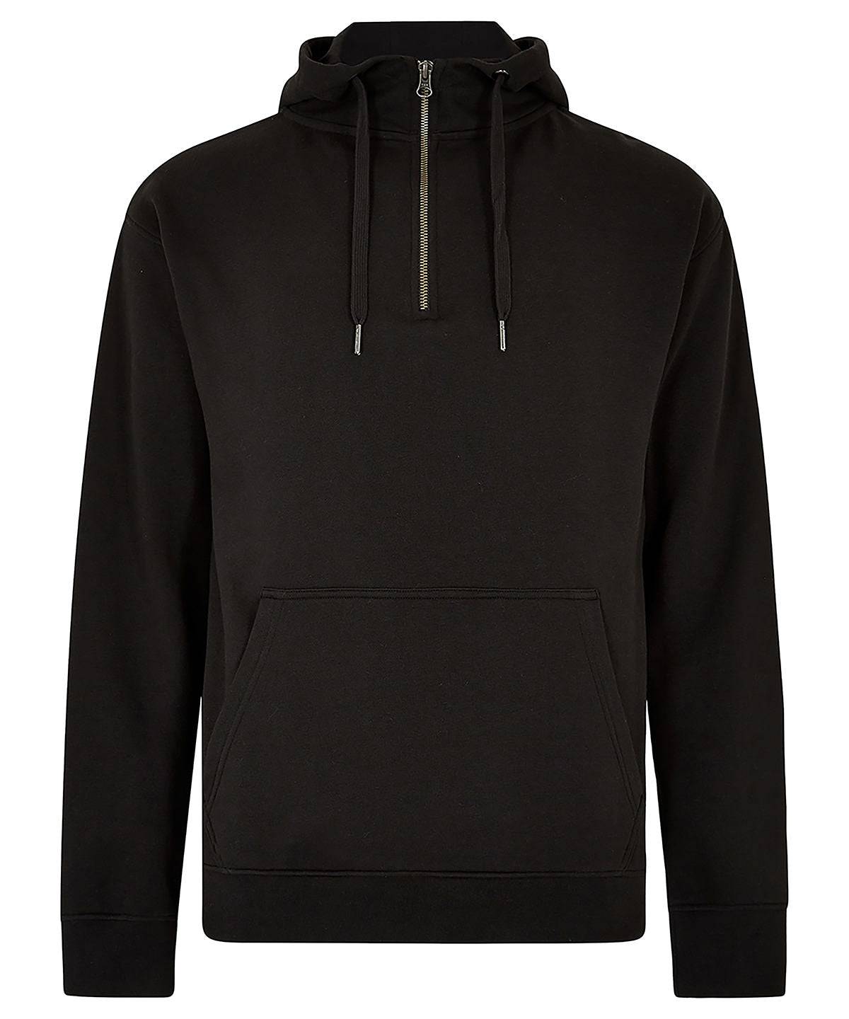 Regular fit 1/4 zip hoodie