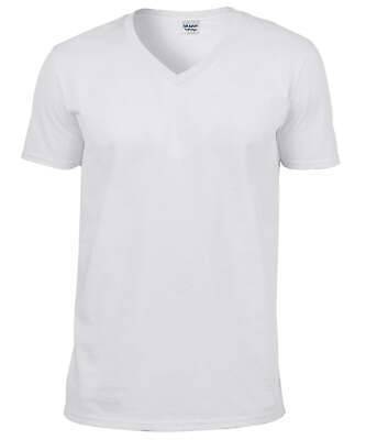 Gildan - T-shirt col V Softstyle - Blanc - Ajoutez votre design/logo