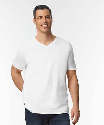 Gildan - T-shirt col V Softstyle - Blanc - Ajoutez votre design/logo