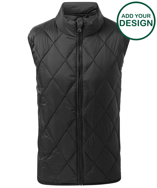 Diamond pane padded gilet