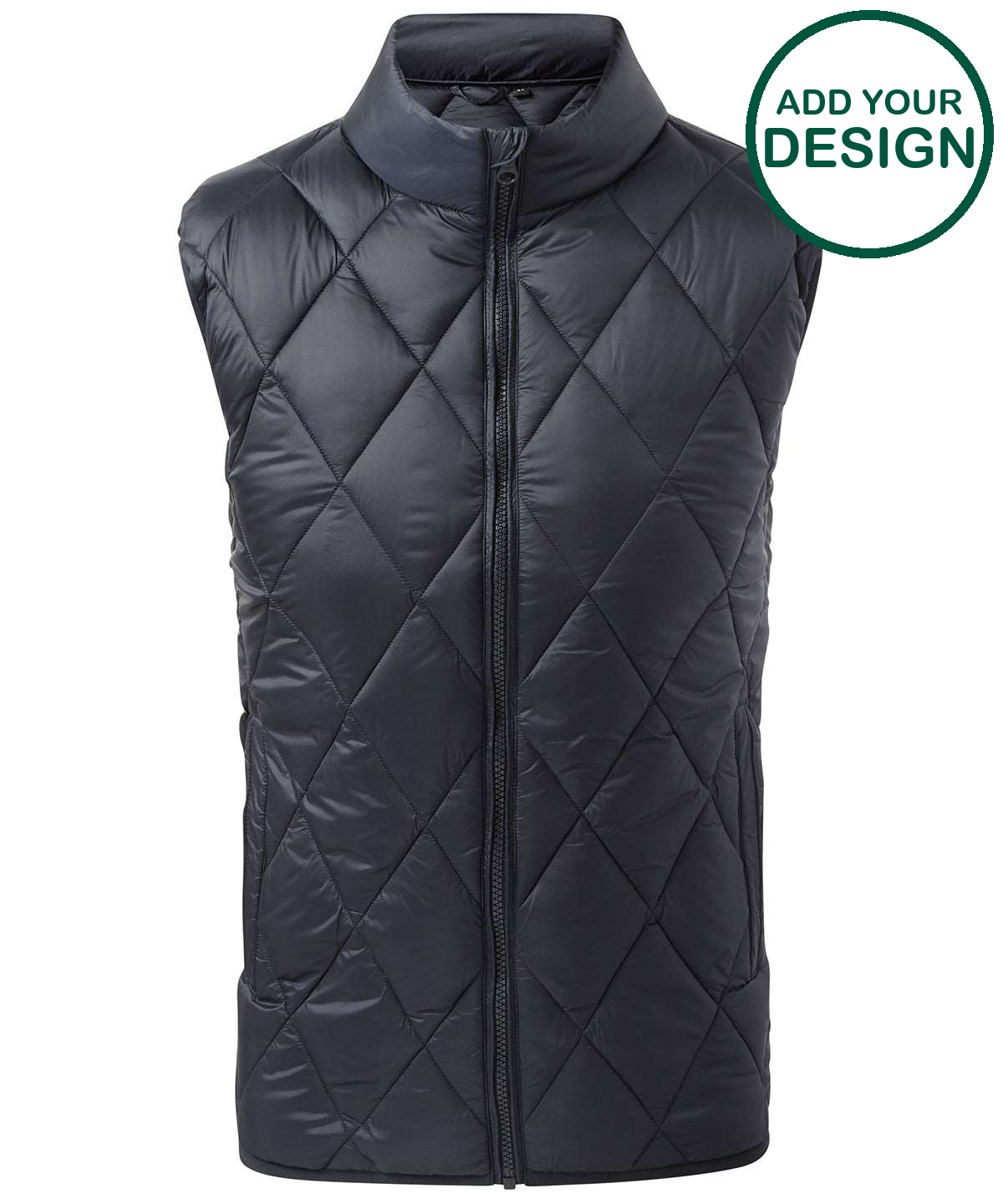 Diamond pane padded gilet