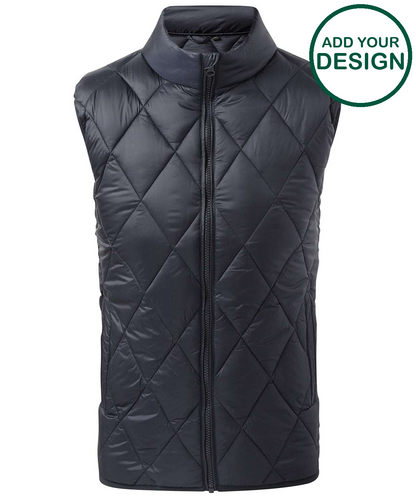 Diamond pane padded gilet
