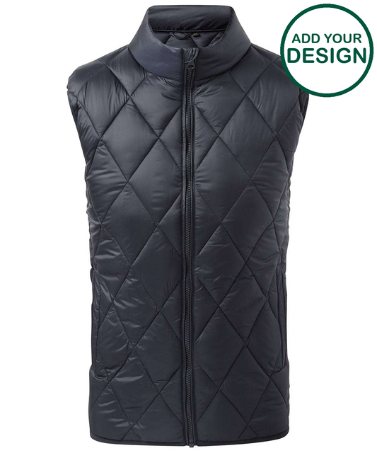 Diamond pane padded gilet