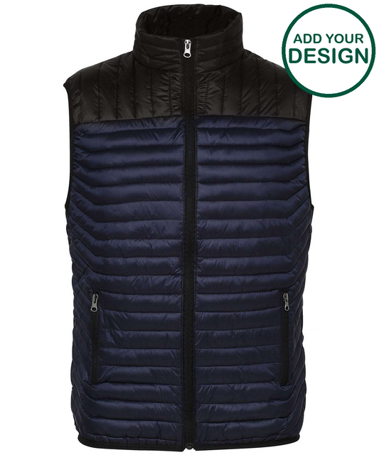 Domain two-tone gilet