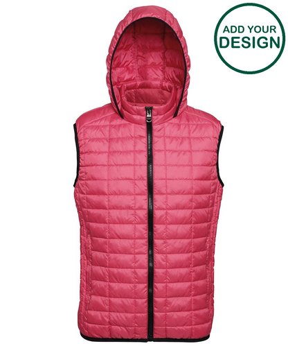 Honeycomb hooded gilet
