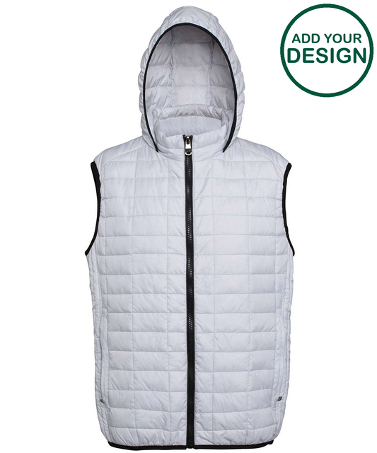 Honeycomb hooded gilet