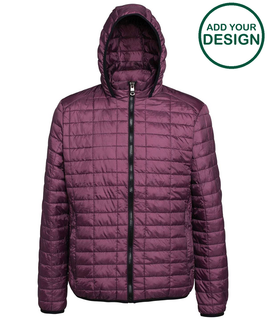Honeycomb hooded jacket
