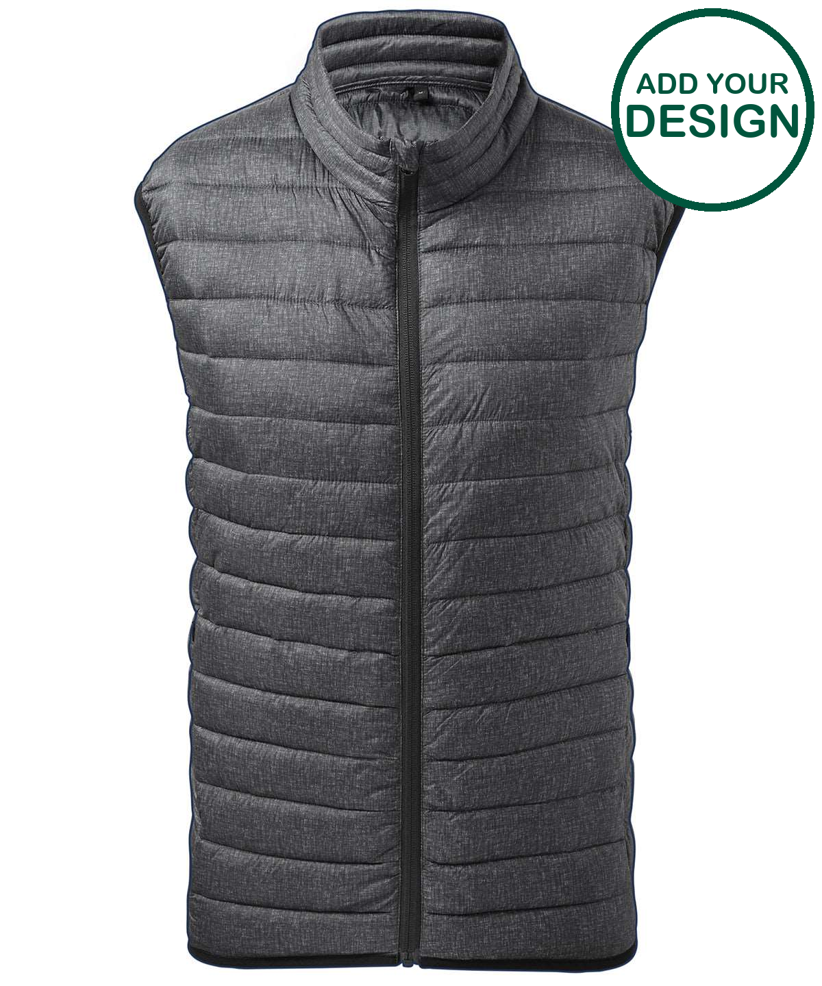 Melange padded gilet