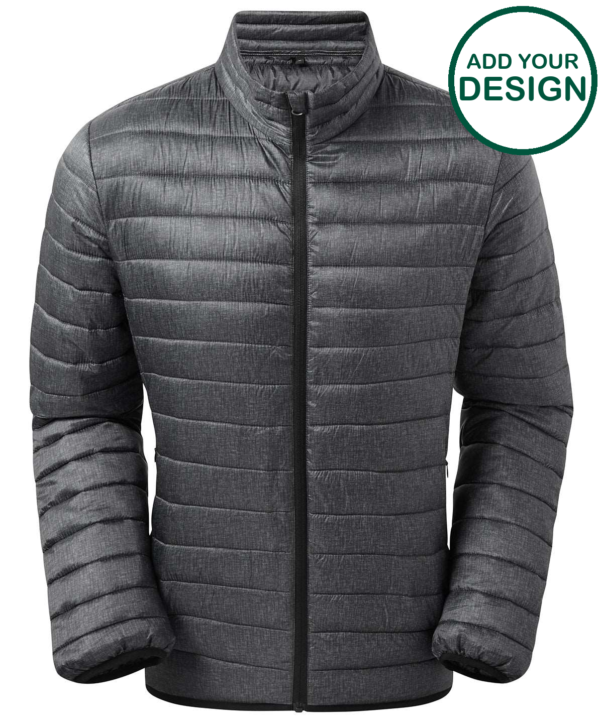 Melange padded jacket