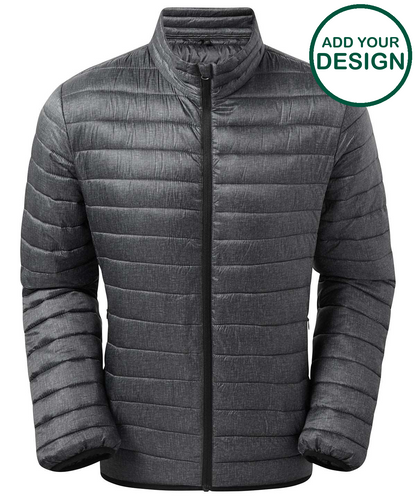 Melange padded jacket