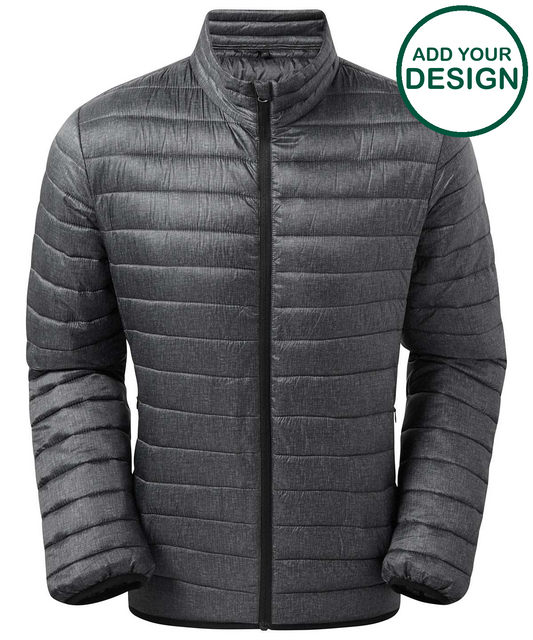 Melange padded jacket
