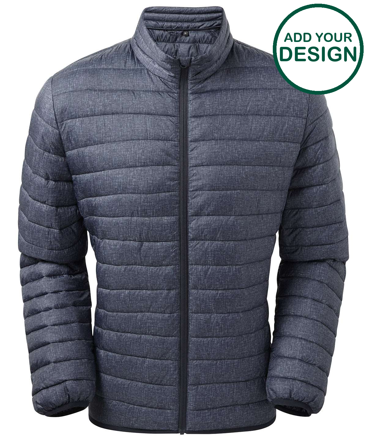 Melange padded jacket