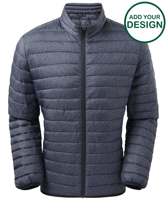 Melange padded jacket