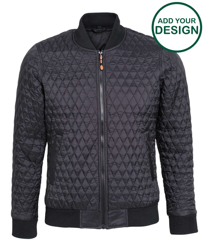 Quilted flight jacket
