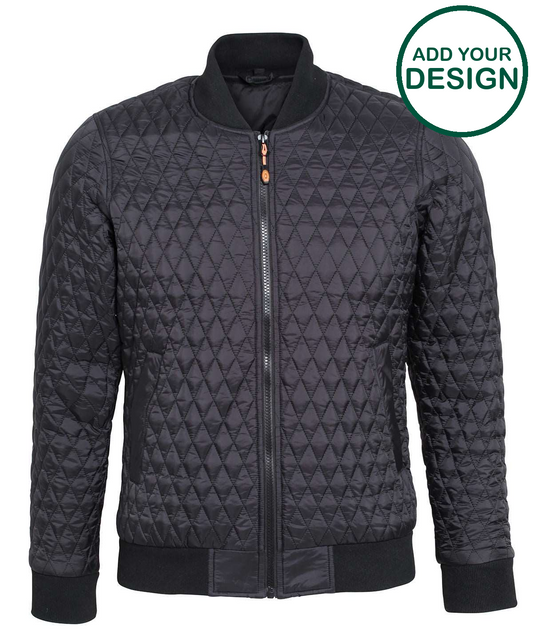 Quilted flight jacket