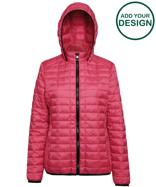 Women's honeycomb hooded jacket