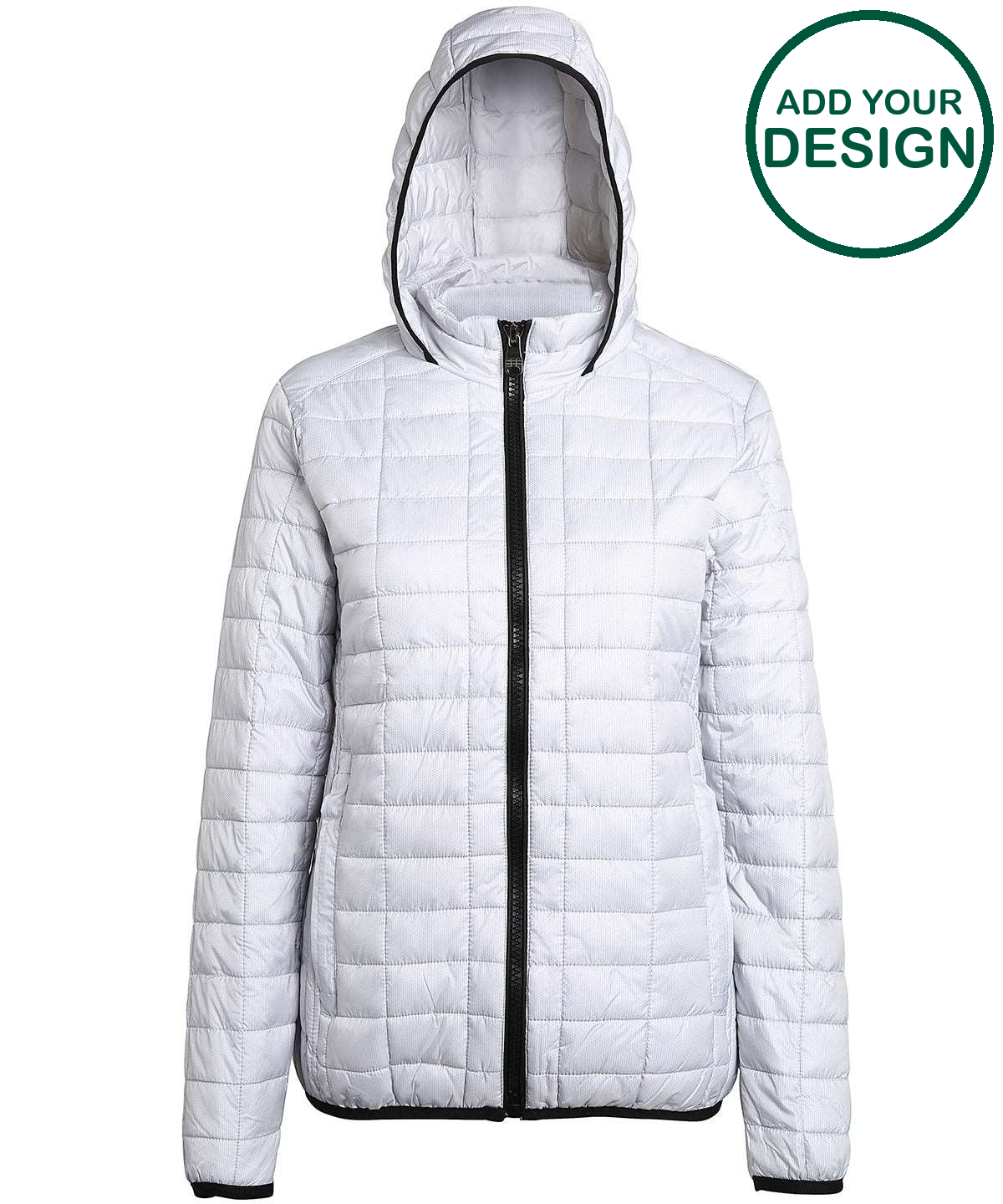 Women's honeycomb hooded jacket