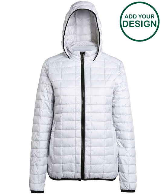 Women's honeycomb hooded jacket