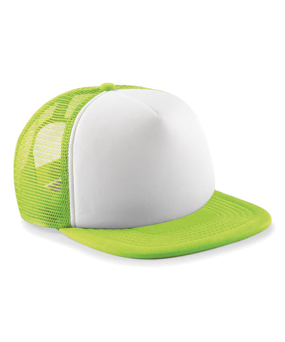 Casquette snapback vintage junior personnalisée - Vert citron/Blanc - Ajoutez votre propre logo ou design - Ajoutez votre design/logo