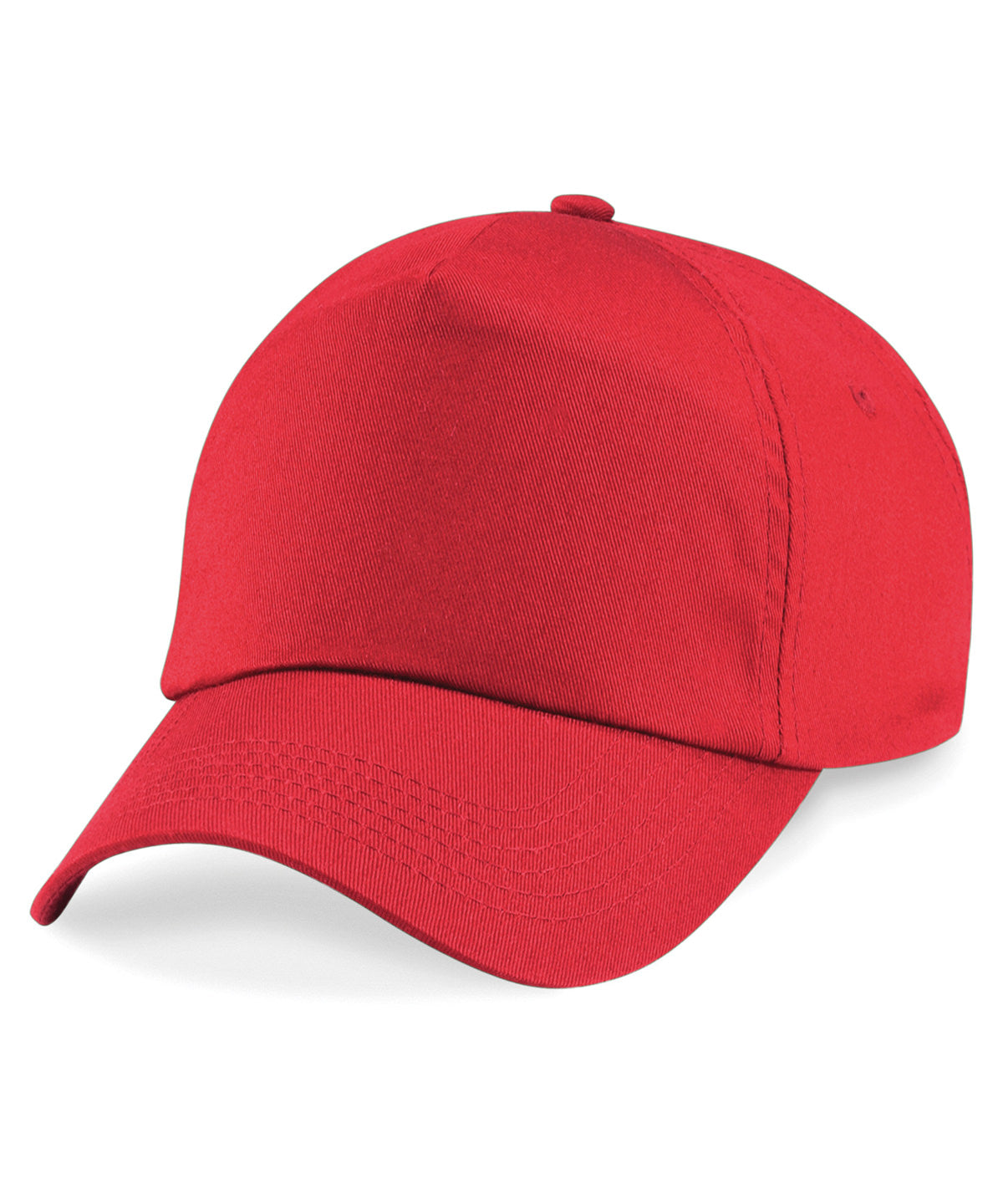 Beechfield - Original 5-panel cap - Bright Red - Add Your Design/Logo
